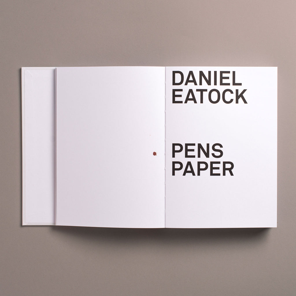 Daniel Eatock <br>Pens Paper