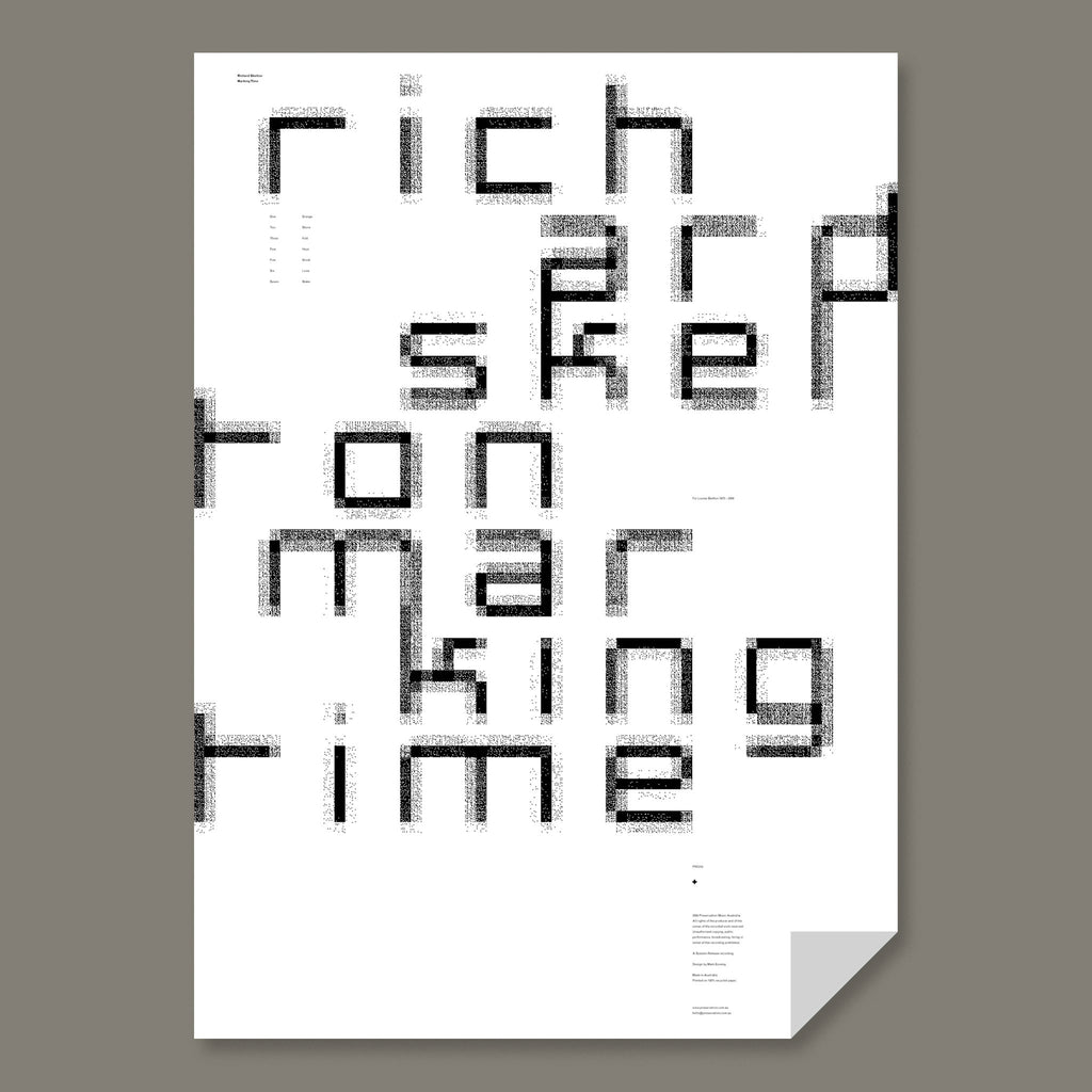Preservation Music Poster Set <br>LIMITED EDITION