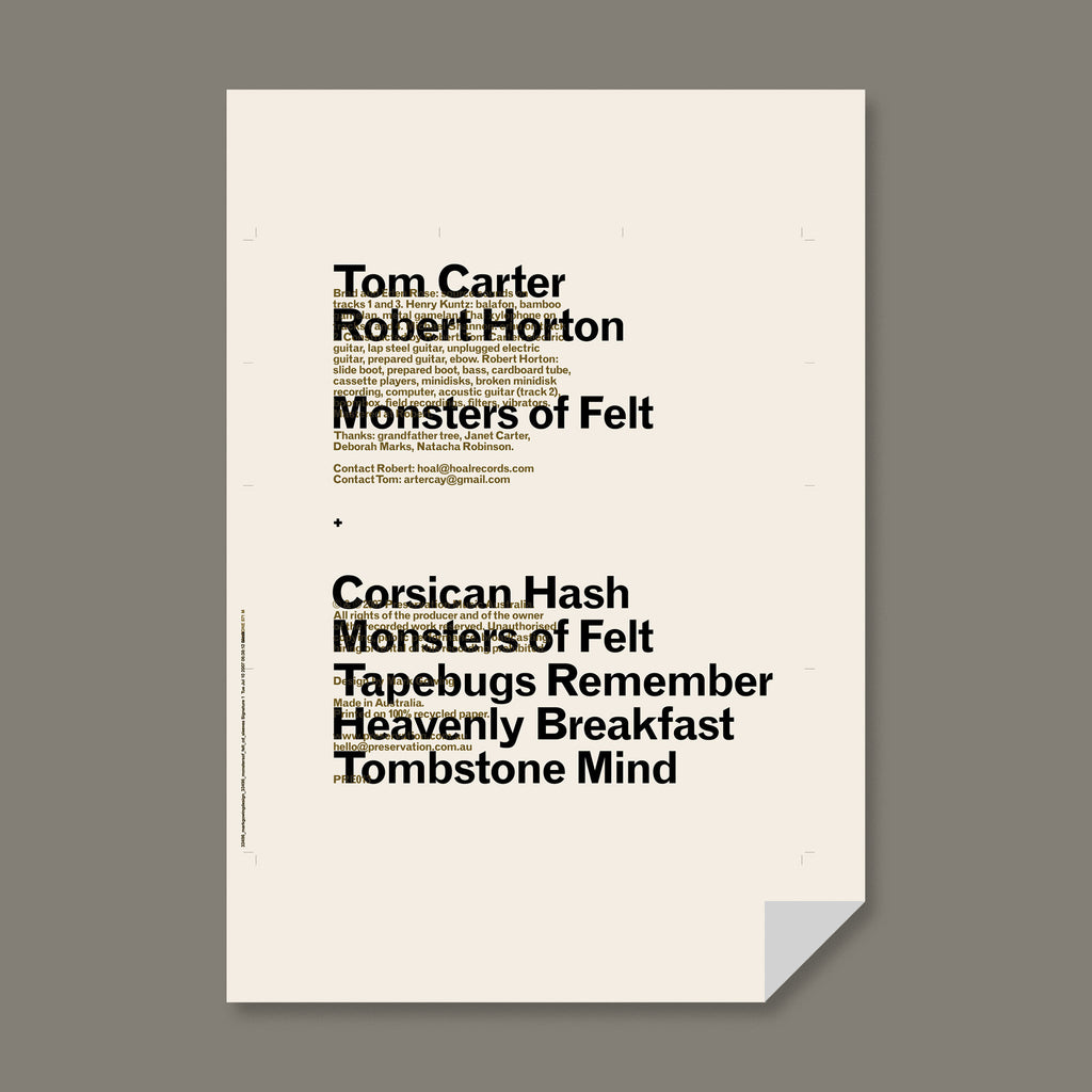 Preservation Music Poster Set <br>LIMITED EDITION